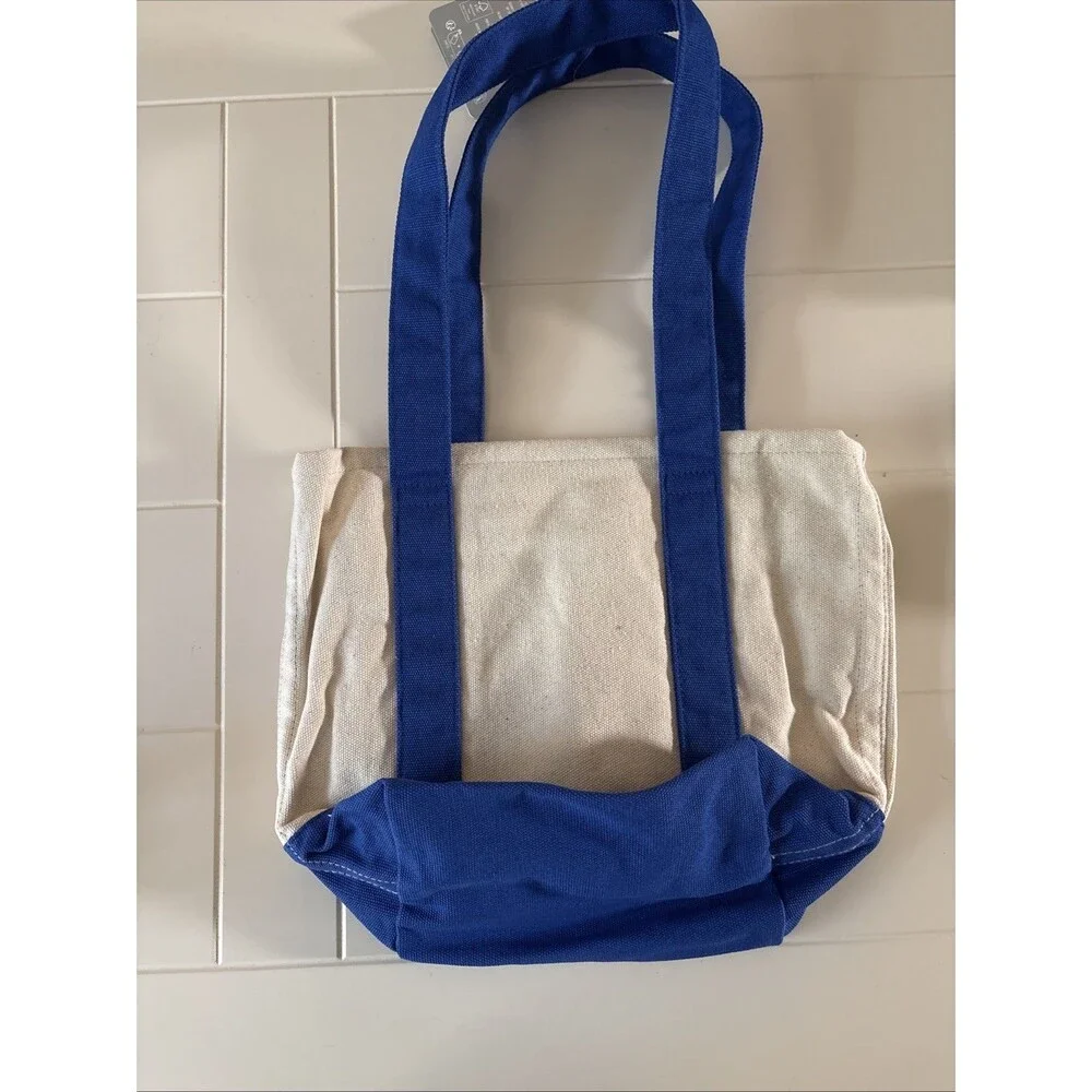 Walt Disney World Park Donald Duck Blue Canvas Mini Tote Bag 2026 NEW